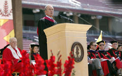 Mayor Michael Bloomberg supportive, teasing and challenging as Stanford commencement speaker