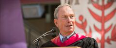 Bloomberg Tells Stanford Grads to 'Work Hard, Follow Their Passions'