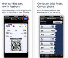 british airways upgrades mobile app with passbook